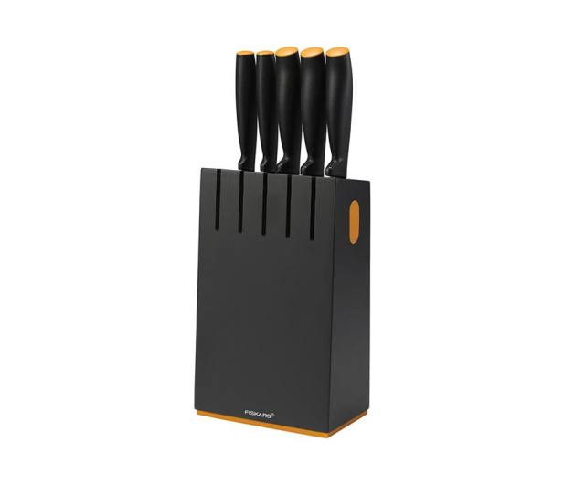 FISKARS Zestaw 5 nozy w bloku czarnym 1014190 - 441814 - zdjęcie